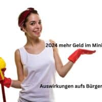 Minijob: Mehr Geld 2024 - mit welchen Folgen fürs Bürgergeld? 4 2024 wir die Verdienstgrenze im MInijob angehoben. Welche Auswirkungen hat das aufs Bürgergeld?