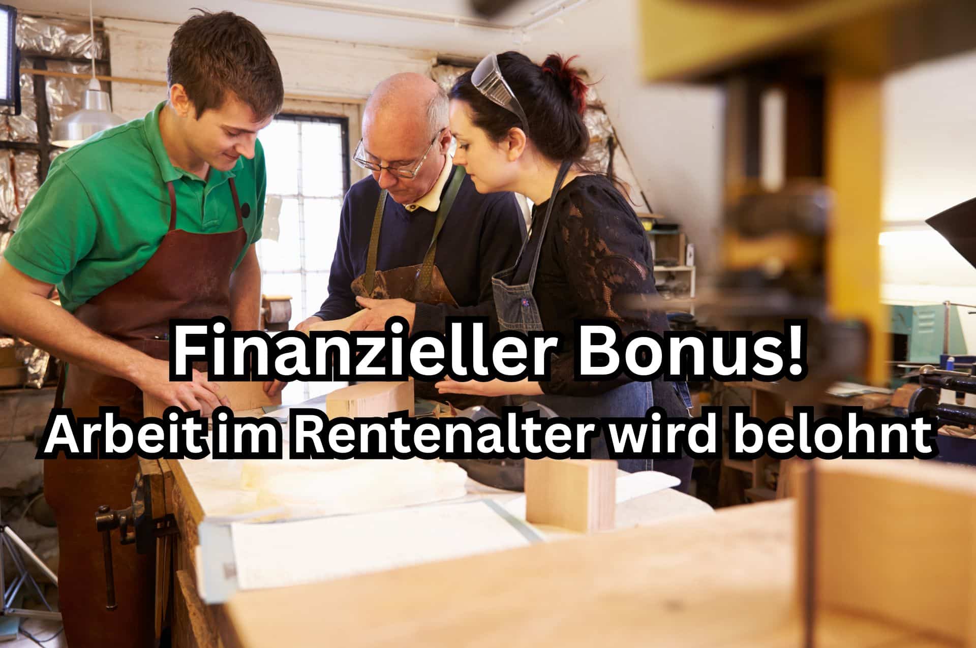 Rentner Tipp: Steuerbonus 2025 für Weiterarbeit - Mehr Geld im Ruhestand 2 Bonus für Arbeit im Rentenalter