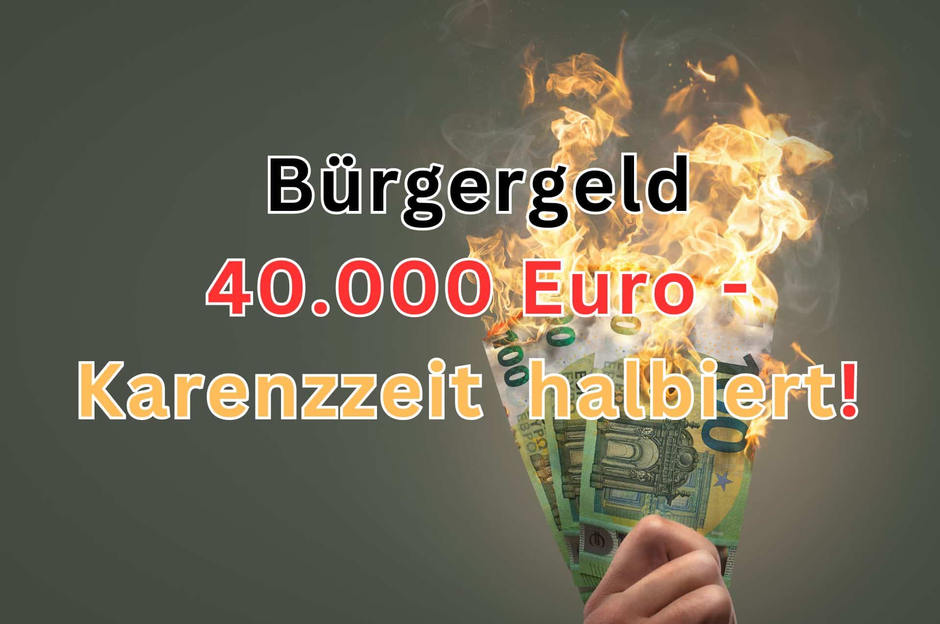 Weniger Karenzzeit für Bürgergeld Schonvermögen noch in 2024 2 buergergelld karenzzeit 40000 euro