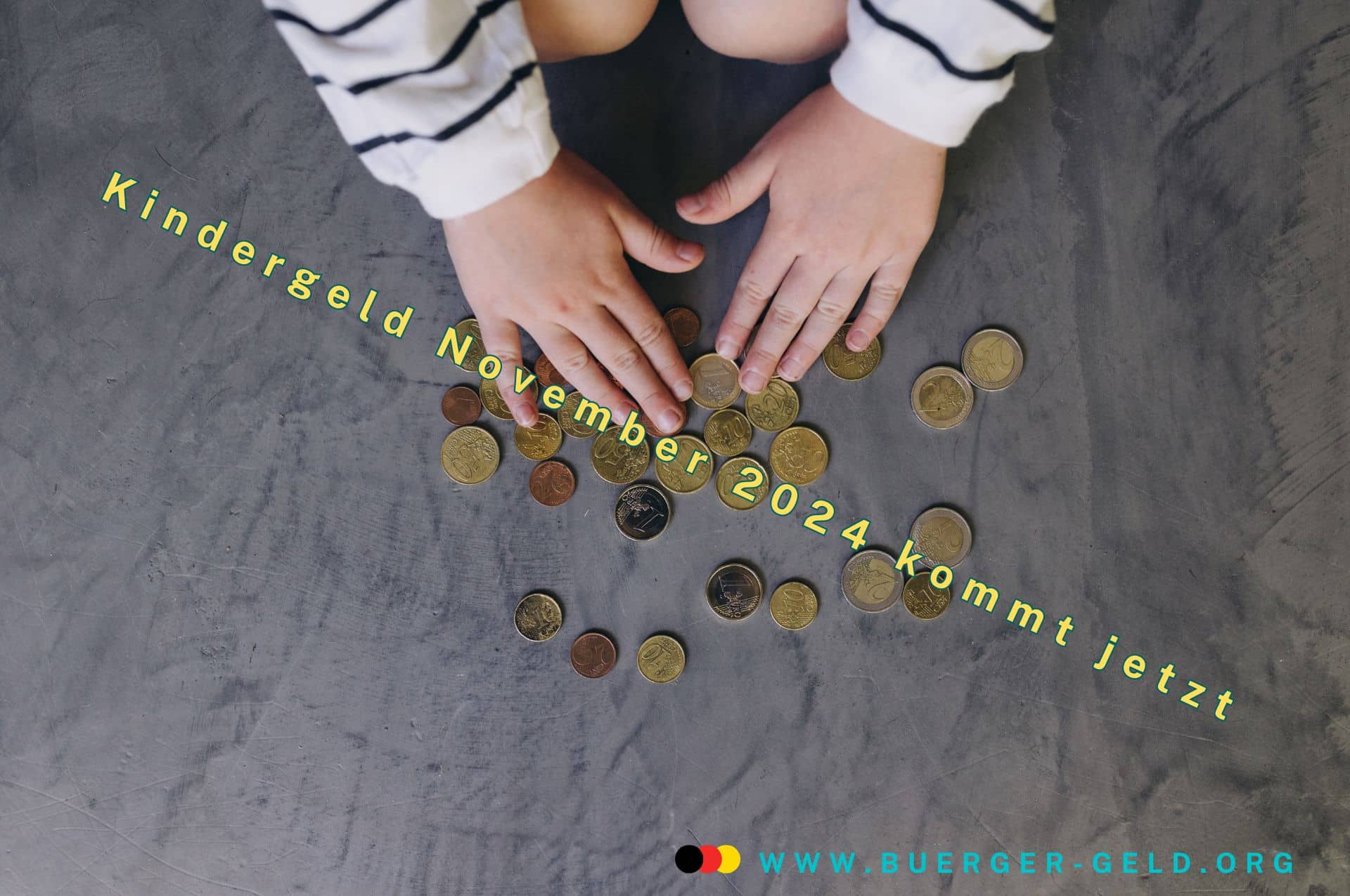 Kindergeld November 2024: Auszahlung und Termin als Tabelle 2 Kinderhände zählen Münzen