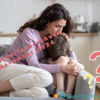 Unterhaltsvorschuss November 2024 - Termin der Auszahlung 5 Mutter tröstet Kind