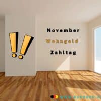 Wohngeld November 2024: Dann ist Termin der Auszahlung! 4 Leere Wohnung mit Schrift an der Wand: Wohngeld November