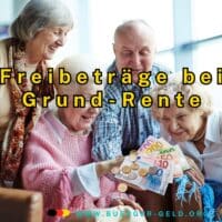 Grundrente 2025: Was ändert sich bei den Freibeträgen und Zuschlägen? 4 Senioren schauen sich Geld an