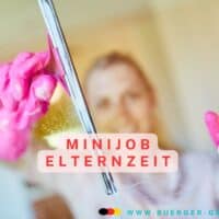 Minijob in Elternzeit – welche Regeln gelten 2025 4 Frau puzt mit Gummihandschuhen