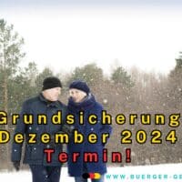 Grundsicherung Auszahlung Dezember 2024 - die Plus-Rente 4 Rentnerehepaar geht im Schnee spazieren