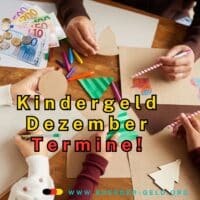 Kindergeld Dezember 2024: Tabelle Auszahlung & Termin 5 kinderhände malen weihnachtliche bilder
