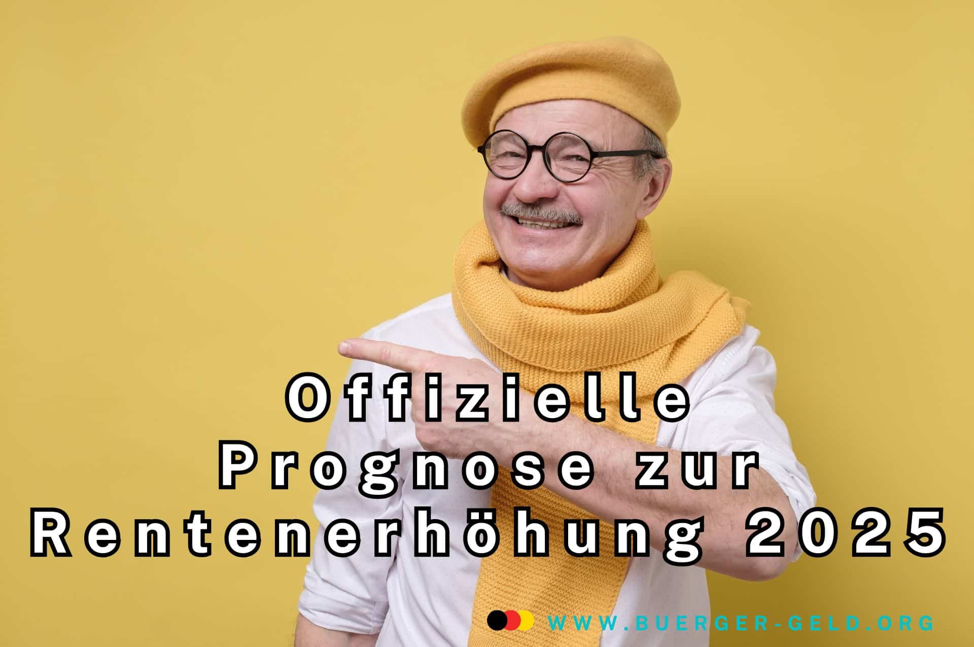 Rentenerhöhung 2025: Offizielle Prognose verspricht 3,5% Plus 2 Senior lächelt und deutet mit Finger