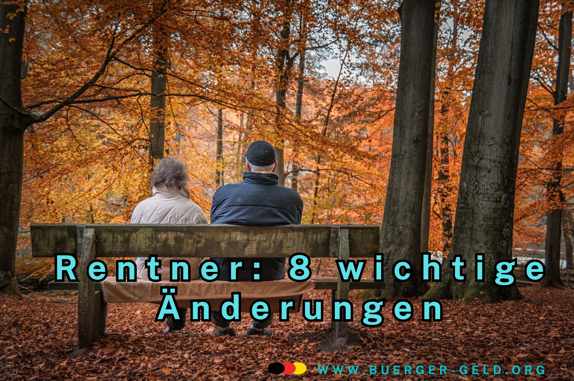 Rentner im Dezember 2024 – die 8 wichtigsten Änderungen zur Rente 2 Rentnerehepaar auf Parkbank