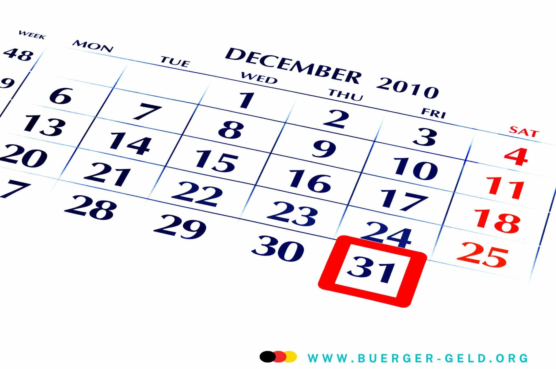 Am 31.12.2023 laufen Fristen hinsichtlich Geld ab: Überprüfungsfrist, Verjährung