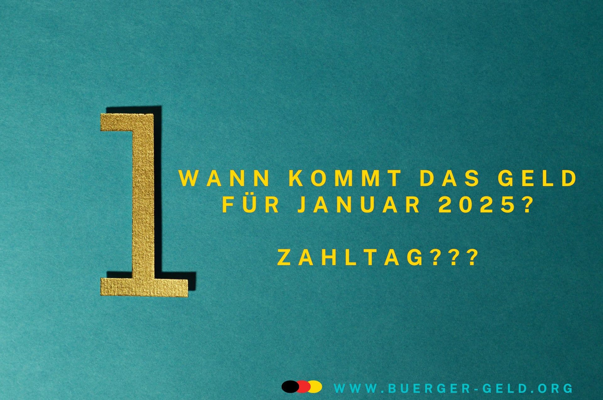 Auszahlungstermine Januar 2025: Rente, Bürgergeld und Kindergeld - Alle Infos 2 Die Ziffer 1