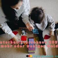 Unterhaltsvorschuss - Mindestunterhalt: 2025 Erhöhung oder Kürzung? 4 Mutter spielt allein mit Kind