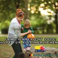 Familienbericht offenbart drastisch: Alleinerziehende stark armutsgefährdet! 5 Mutter hebt kleines Kind hoch