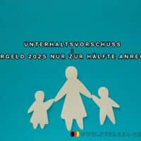 Unterhaltsvorschuss: Kindergeld soll nur noch zur Hälfte angerechnet werden - 2025? 4 Shilouette von Mutter mit 2 Kindern an der Hand