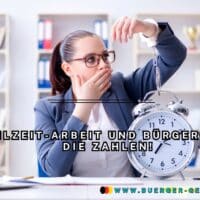 Teilzeitarbeit und Bürgergeld: Aktuelle Zahlen und Fakten 2025 5 Frau mit Handschellen an Wecker gefesselt