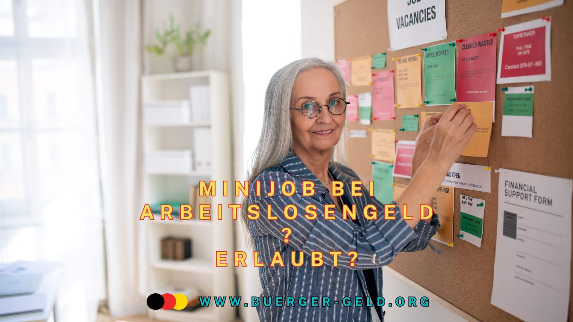 Minijob trotz Arbeitslosengeld? So viel dürfen Sie wirklich verdienen 2 Frau vor Pinwand