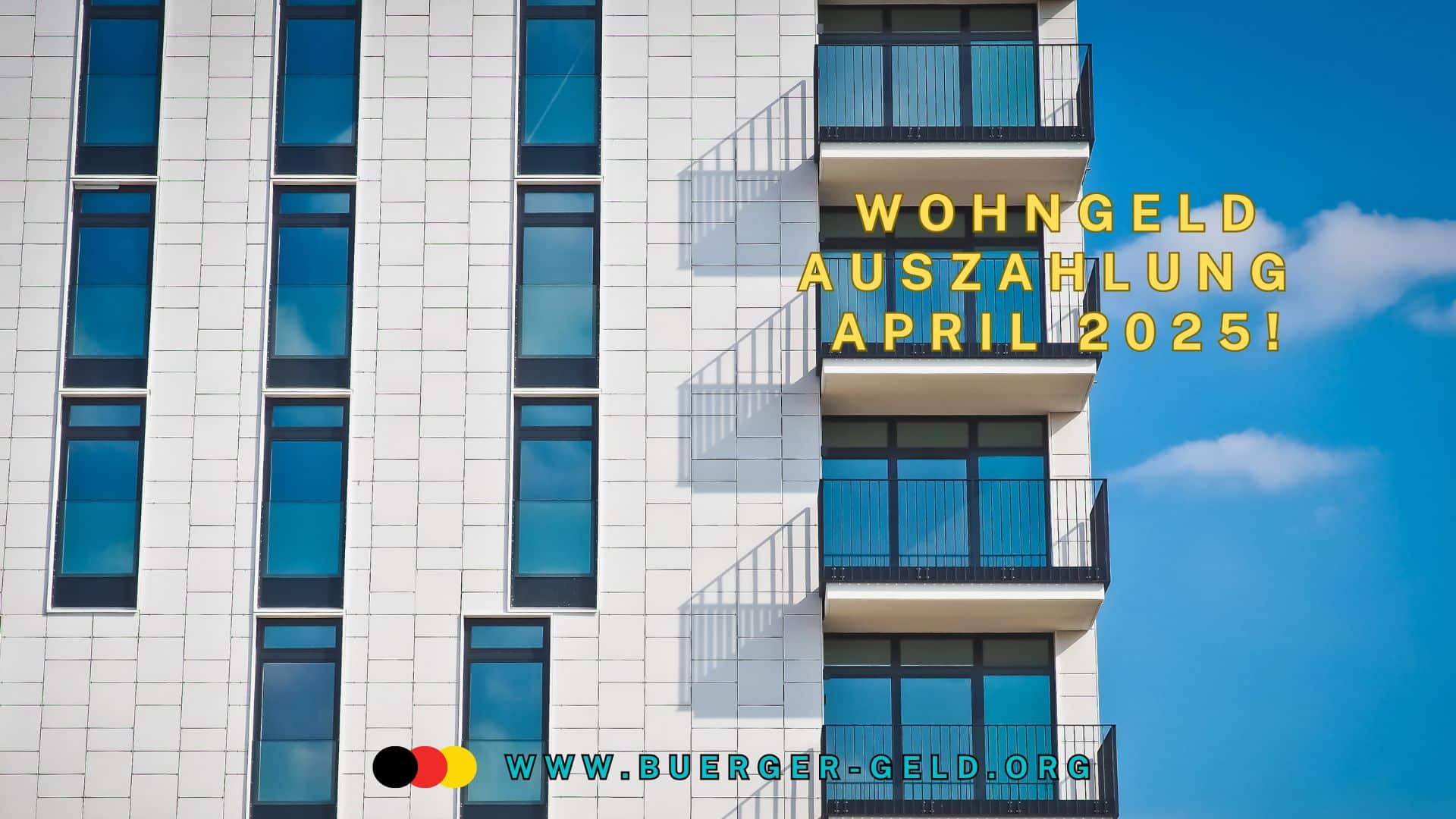 Wohngeld April 2025: Mietzuschuss bald ausgezahlt! 2 Wohneinheiten mit Balkon