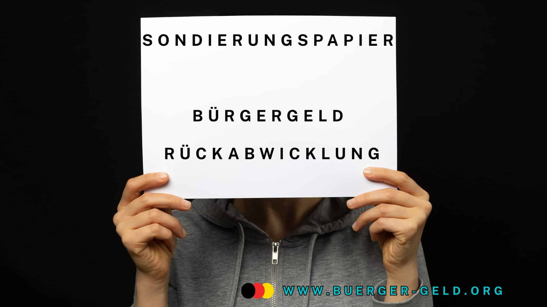 Papier in den Händen