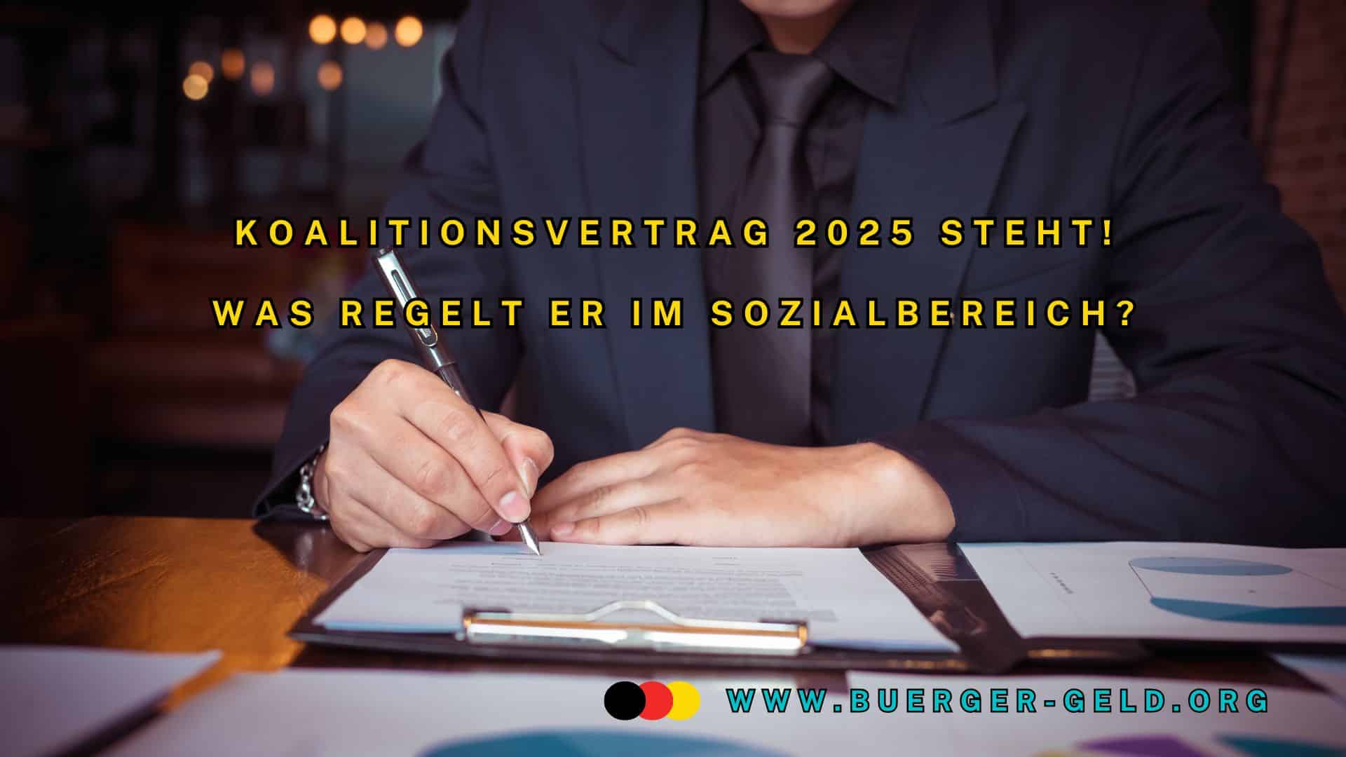 Mann im Anzug unterzeichnet Vertrag