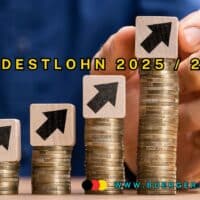 Mindestlohn 2025: Kommt die 15-Euro-Grenze? Wer erhält 20 Euro? 4 Münzstapel mit Pfeilen nach oben