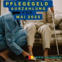 Pflegegeld Mai 2025: Auszahlung und Konto - Termin 5 junge Frau hilft älterer Frau beim Aufstehen