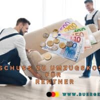 Umzugskosten für pflegebedürftige Rentner? Ins Pflegeheim? Pflegekasse zahlt wann? 4 Zwei Männern tragen Sofa mit Geld drauf