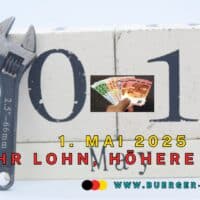 Forderung nach armutsfestem Lohn und guter Rente zum 1. Mai 2025 4 Kalenderblatt 1. Mai 2025