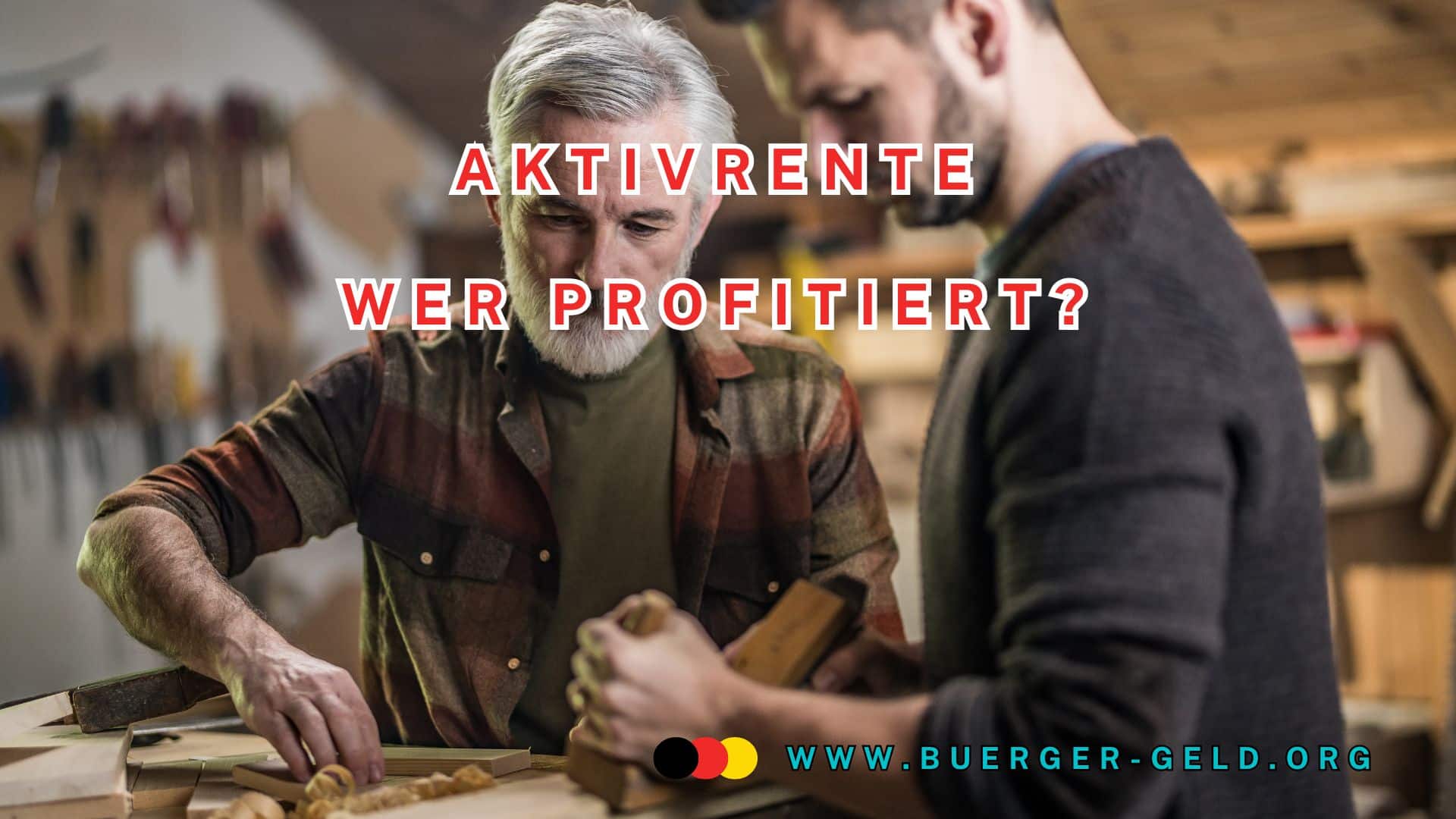 Rentner am Arbeiten