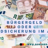 Bürgergeld vs. Grundsicherung im Alter: Die wichtigsten Unterschiede im Überblick 5 Euro-Scheine verteilt auf Fläche