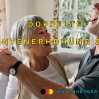 Doppelte Rentenerhöhung zum 1. Juli 2025 - für wen?! 4 Seniorenpaar tanzt lachend