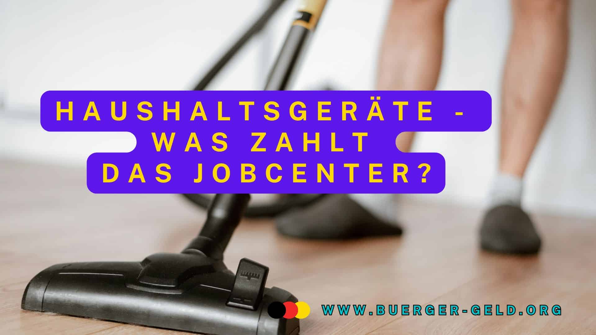 Staubsauger und Beine im Hintergrund