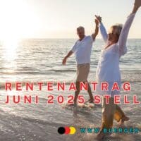 Wer kann im Juni 2025 in Rente gehen? – Jahrgänge, Voraussetzungen & Optionen 4 Rentnerpaar im Sommer am Meer