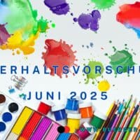 Unterhaltsvorschuss Auszahlung Juni 2025 – Termin, Höhe, wichtige Hinweise 5 Farbkleckse auf Blatt Papier mit Farben