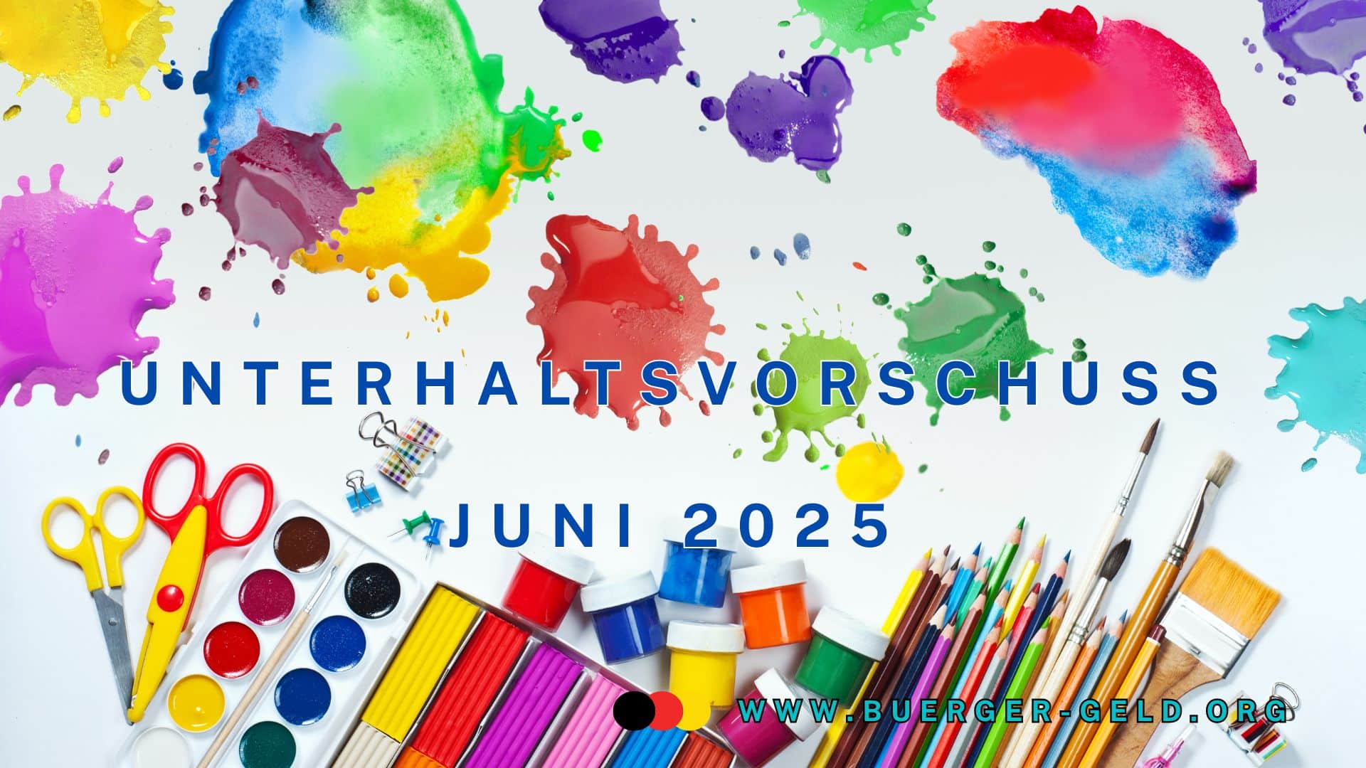 Farbkleckse auf Blatt Papier mit Farben