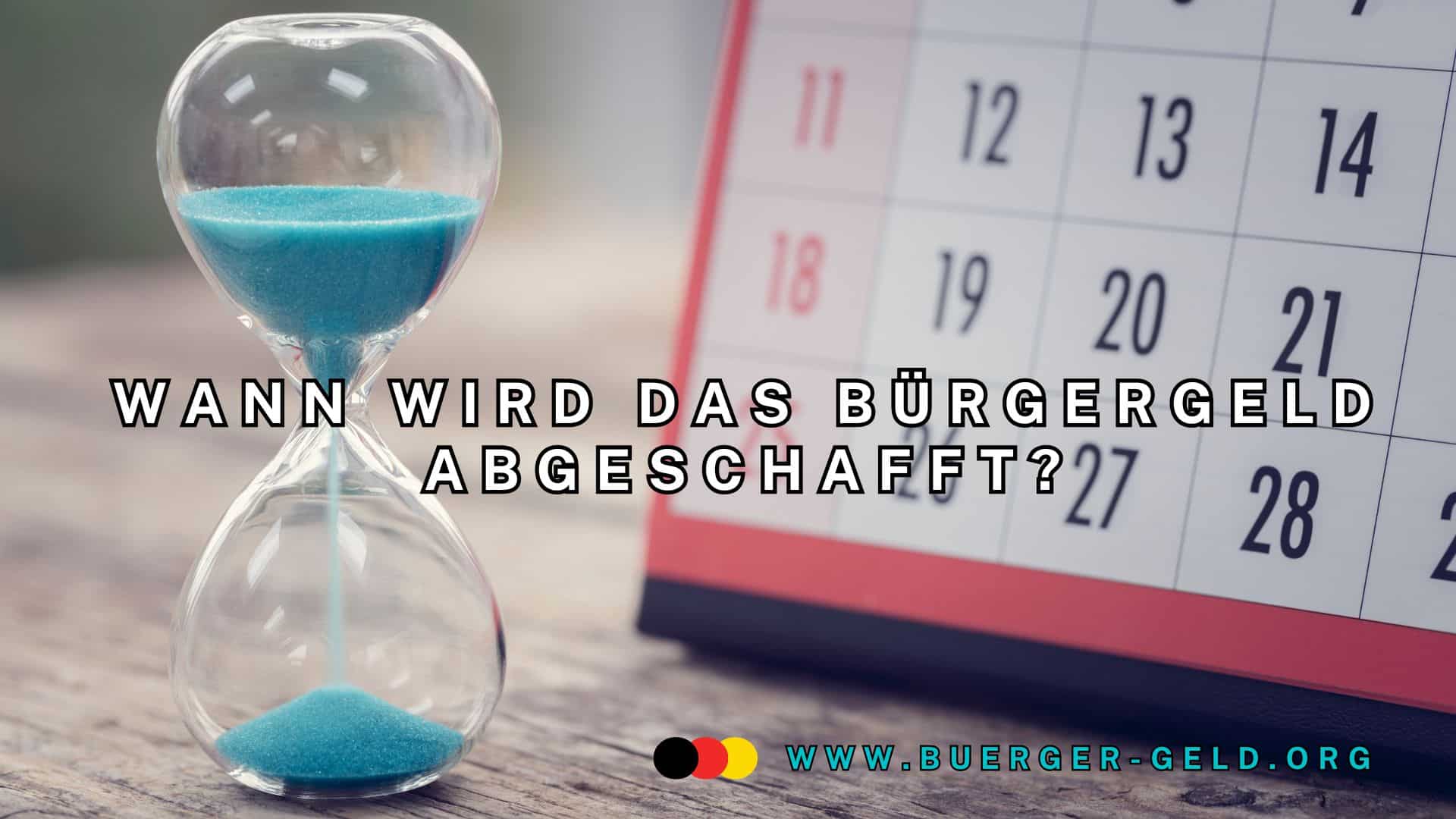 Sanduhr vor Kalender