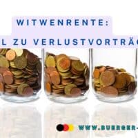 Aktuelles Gerichtsurteil zur Rente: Witwenrente – Verlustvorträge zählen nicht mehr! 4 Euro Münzen in Gläsern, immer weniger
