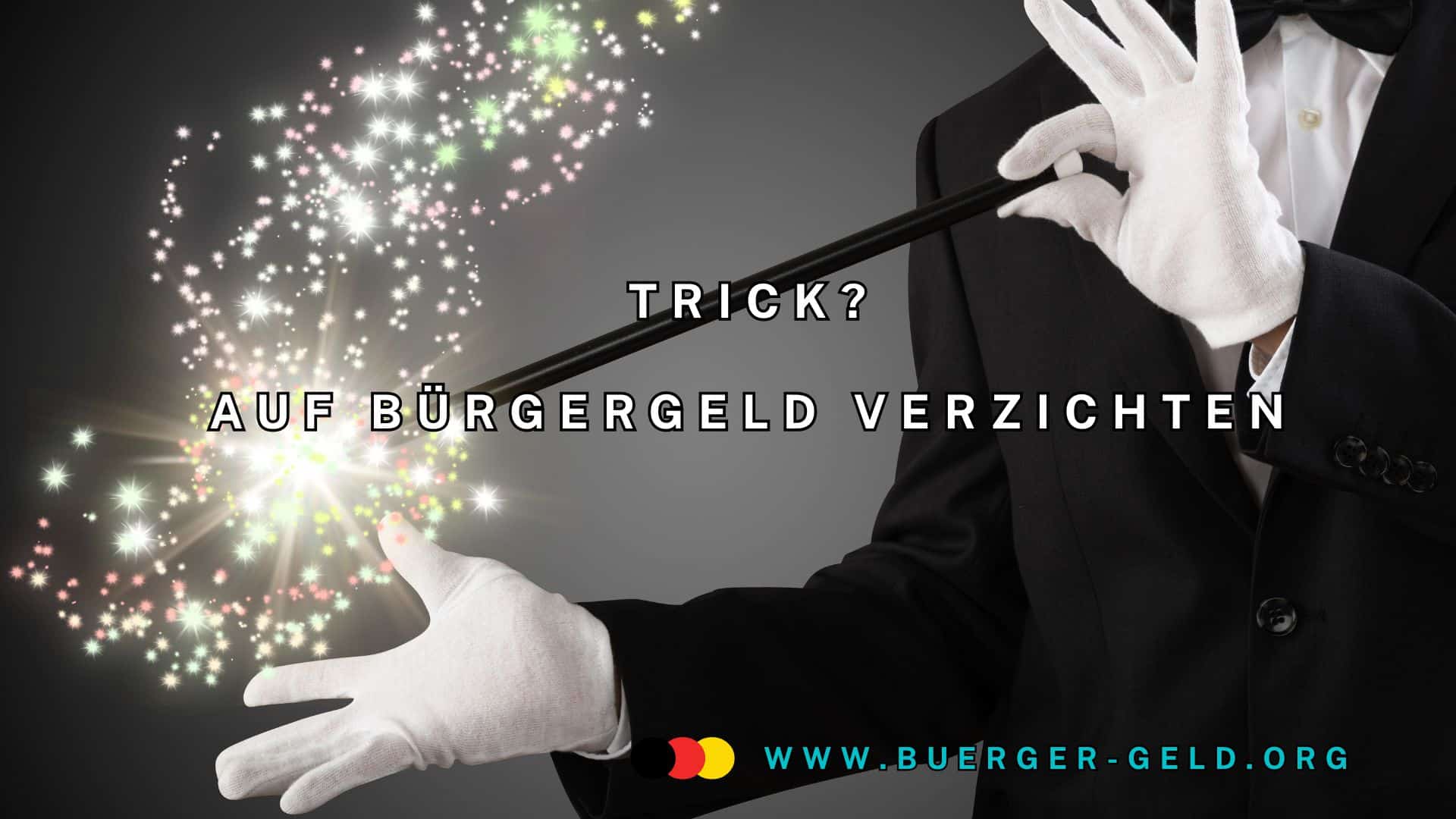 weiße Handschuhe, Zauberstab und Sterne