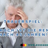 So hoch ist die Rente mit 3000 Euro Gehalt nach 45 Beitragsjahren! Traurig! 5 Rentner sitzt traurig