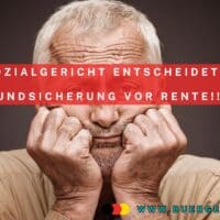 Sozialgericht stellt klar: keine vorläufige Rente, sondern Grundsicherung im Alter! 5 älterer Mann schaut enttäuscht