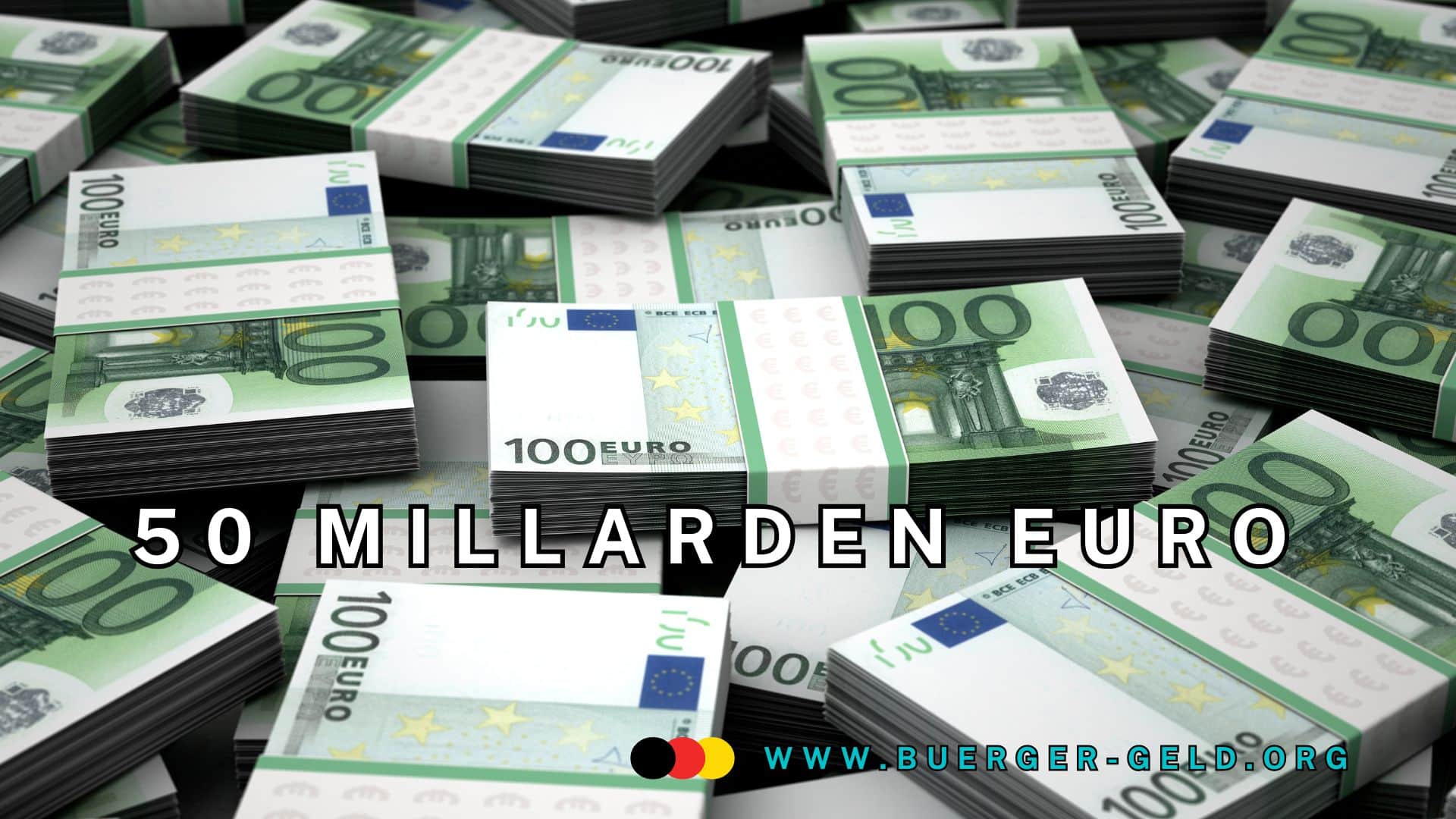Pakete von 100 Euro Banknoten