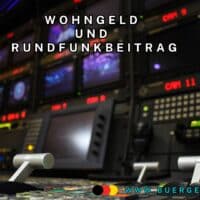 Wohngeld und Rundfunkbeitrag (GEZ-Gebühren): Befreiung mögich?! 5 Rundfunkstudio mit Bildschirmen