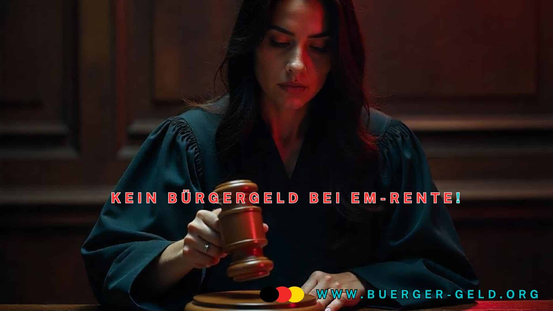 Richterin klopft mit Hammer