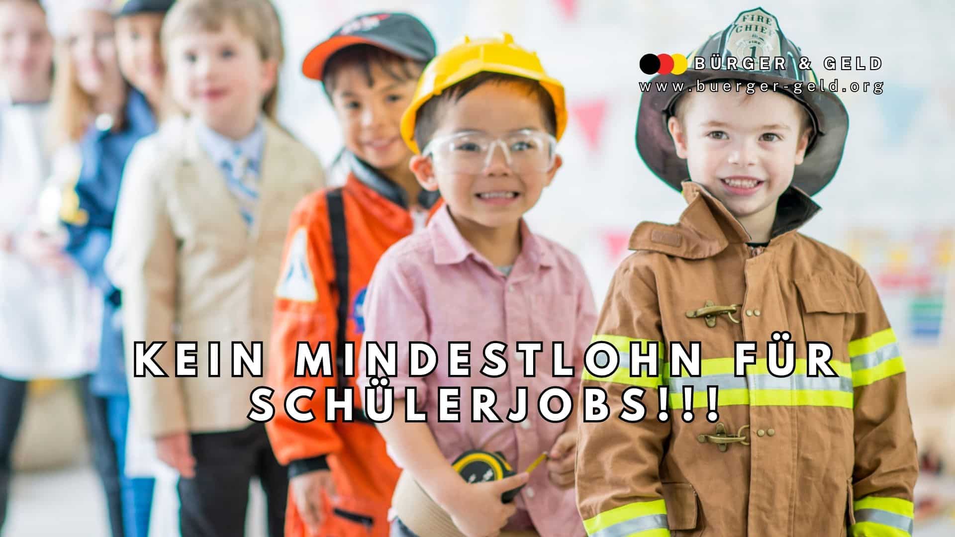 Kinder in Arbeitskleidung