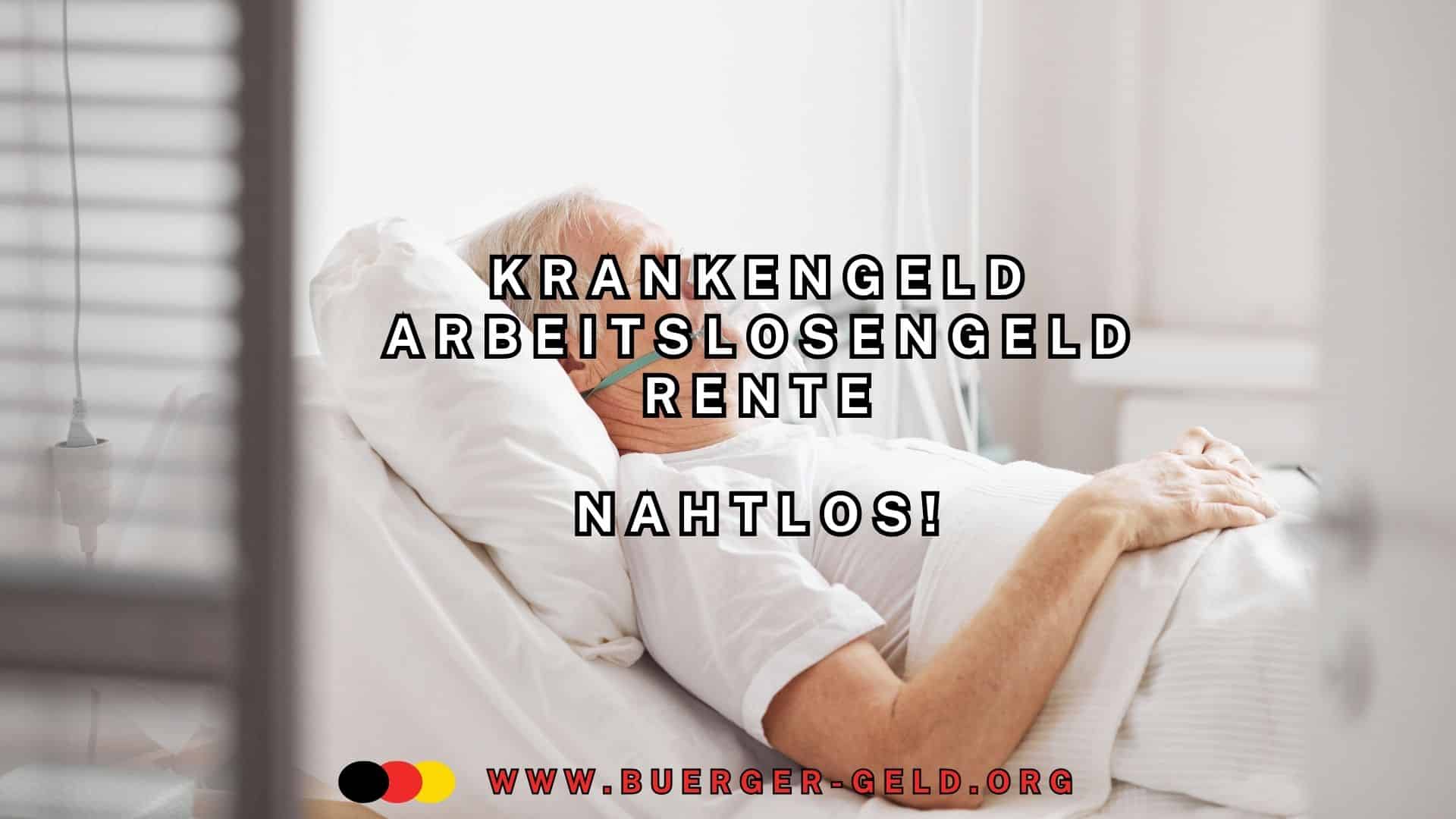 Senior im Krankenbett