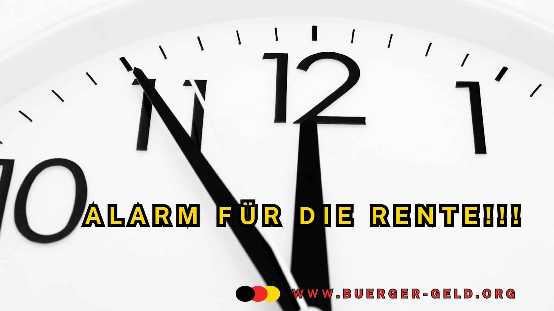 Fünf vor Zwölf für die Rente (Uhr)
