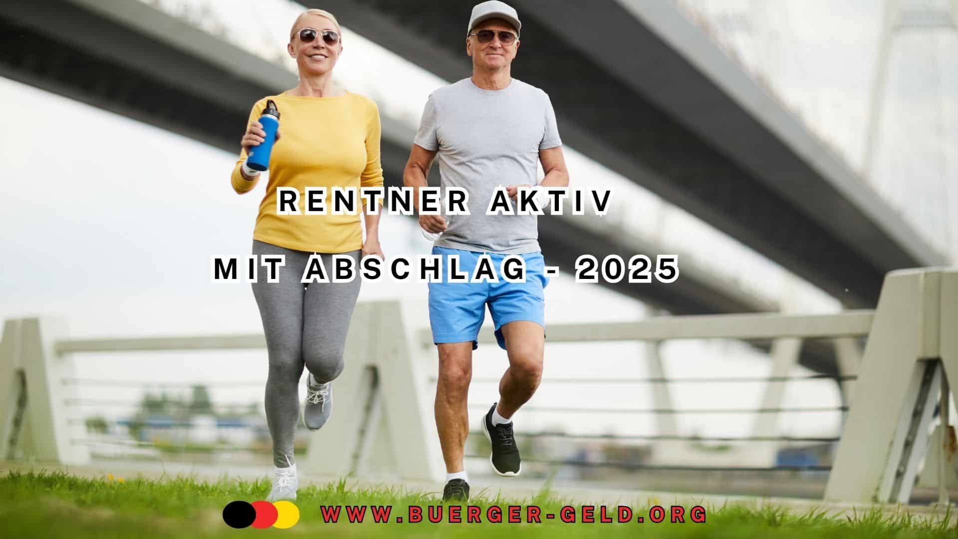 Rentnerehepaar beim Joggen