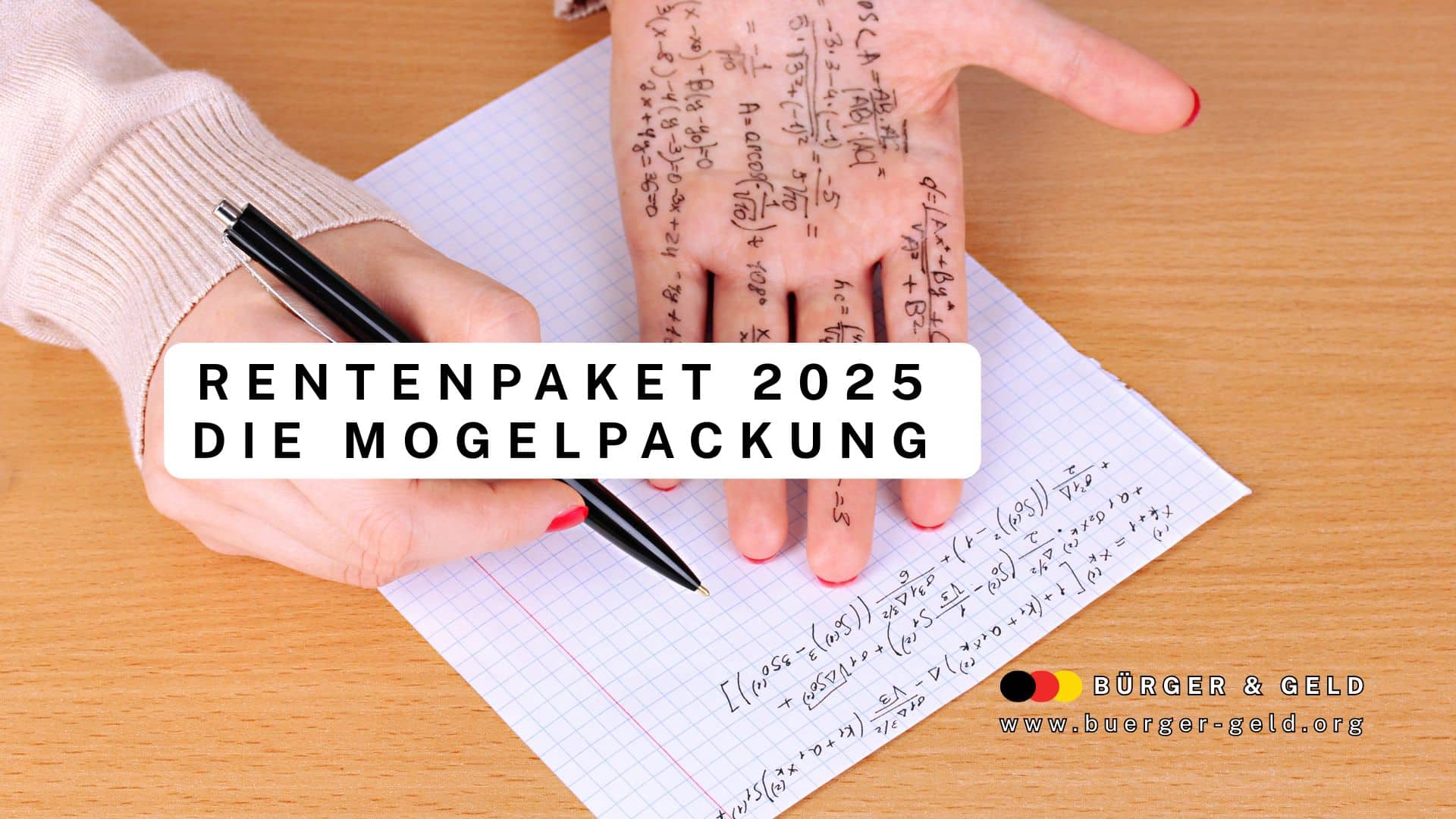 Von Handinnenfläche abschreiben