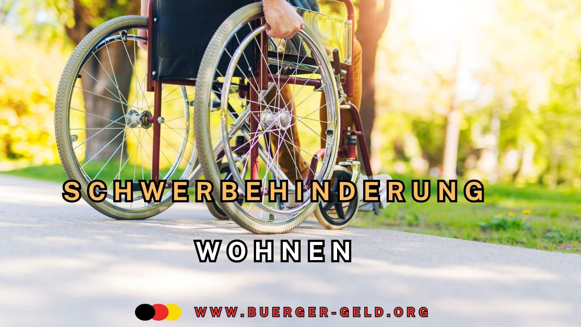 Rollstuhl am Wegesrand