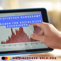 Sozialausgaben erreichen Rekordhoch: Warum steigen Sozialhilfe und Bürgergeld in Deutschland so stark? 4 Grafik auf Tablet mit der Überschriift "Statistisches Bundesamt"