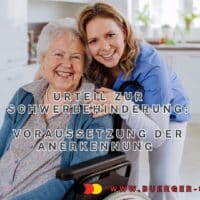 Schwerbehinderung - Urteil zum GdB: 2‑km‑Regel bei GdB-Anträgen 5 junge Frau umarmt ältere Frau im Rollstuhl