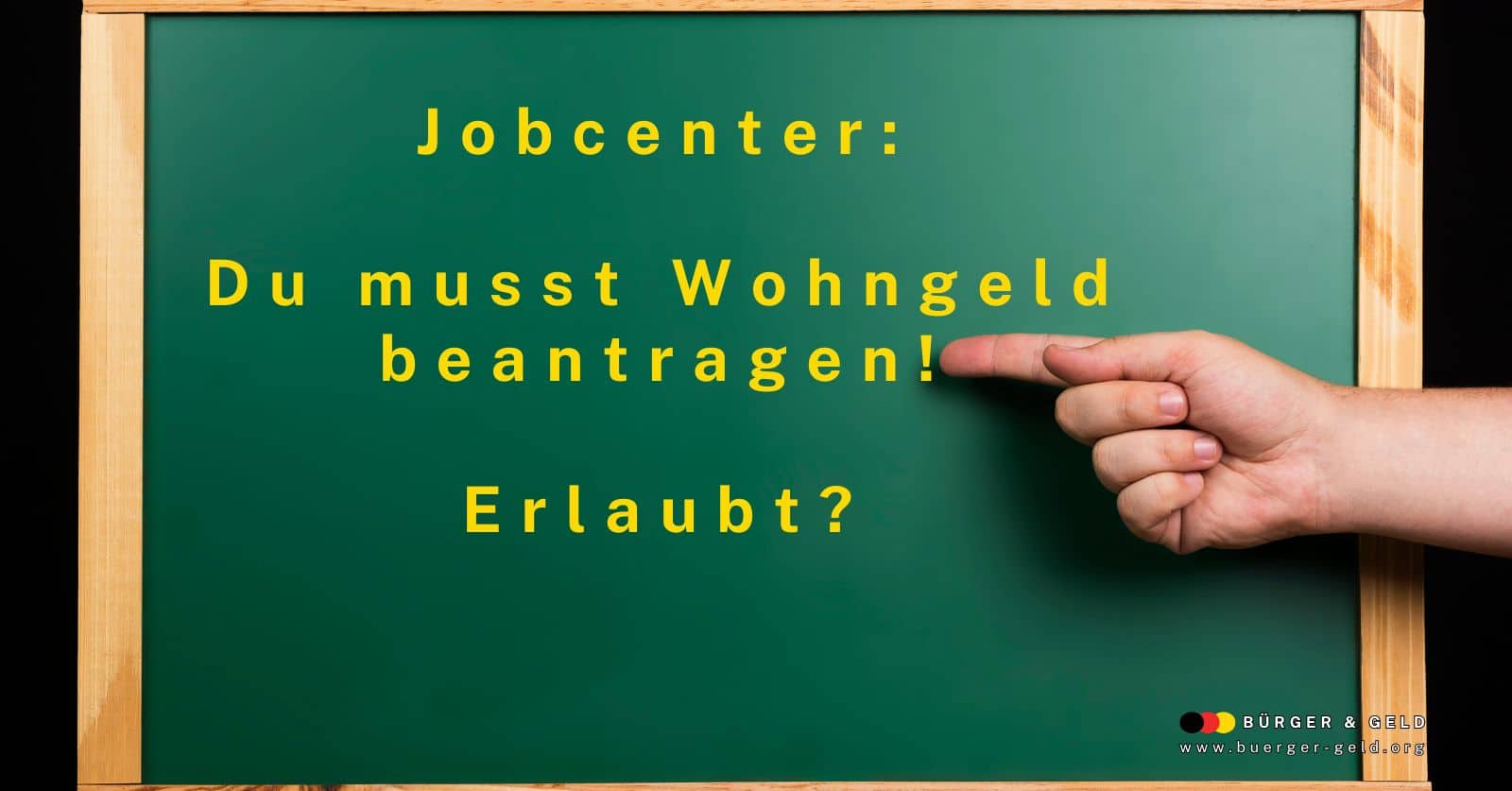 Jobcenter verweist auf Wohngeld (statt Bürgergeld)